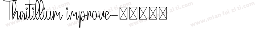 Thaitillium improve字体转换